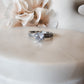 White Rhodium Solitaire Zirconia Ring