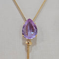 18K Gold Plated Colorful Teardrop Adjustable Necklace