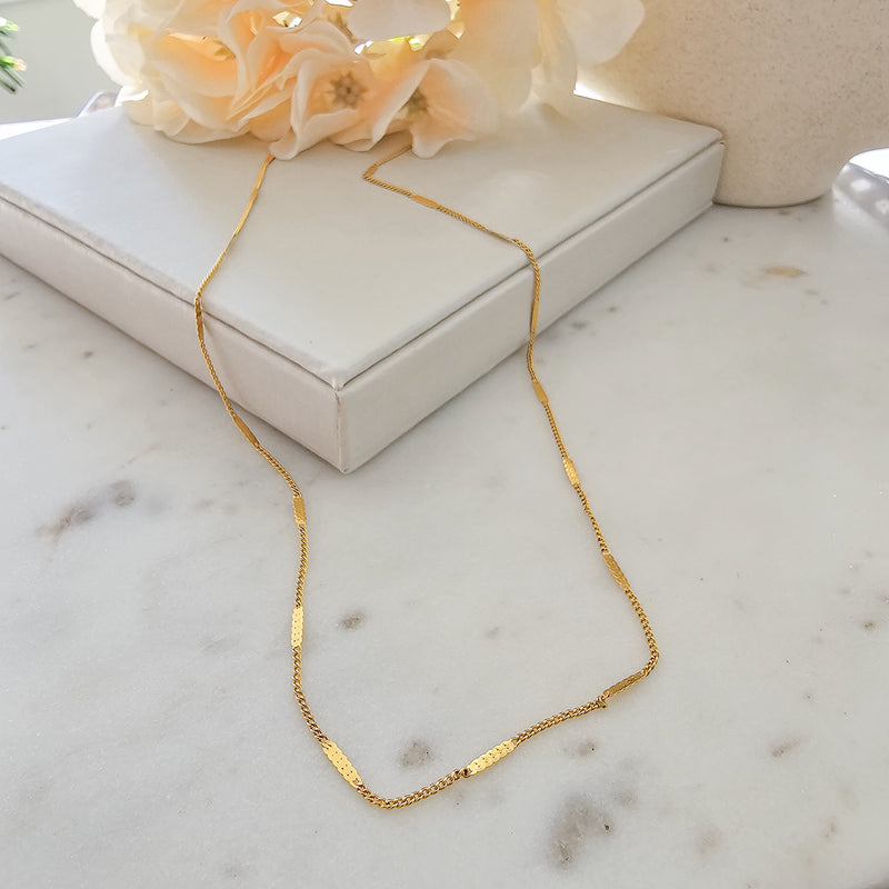 18K Gold Plated 80cm Necklace