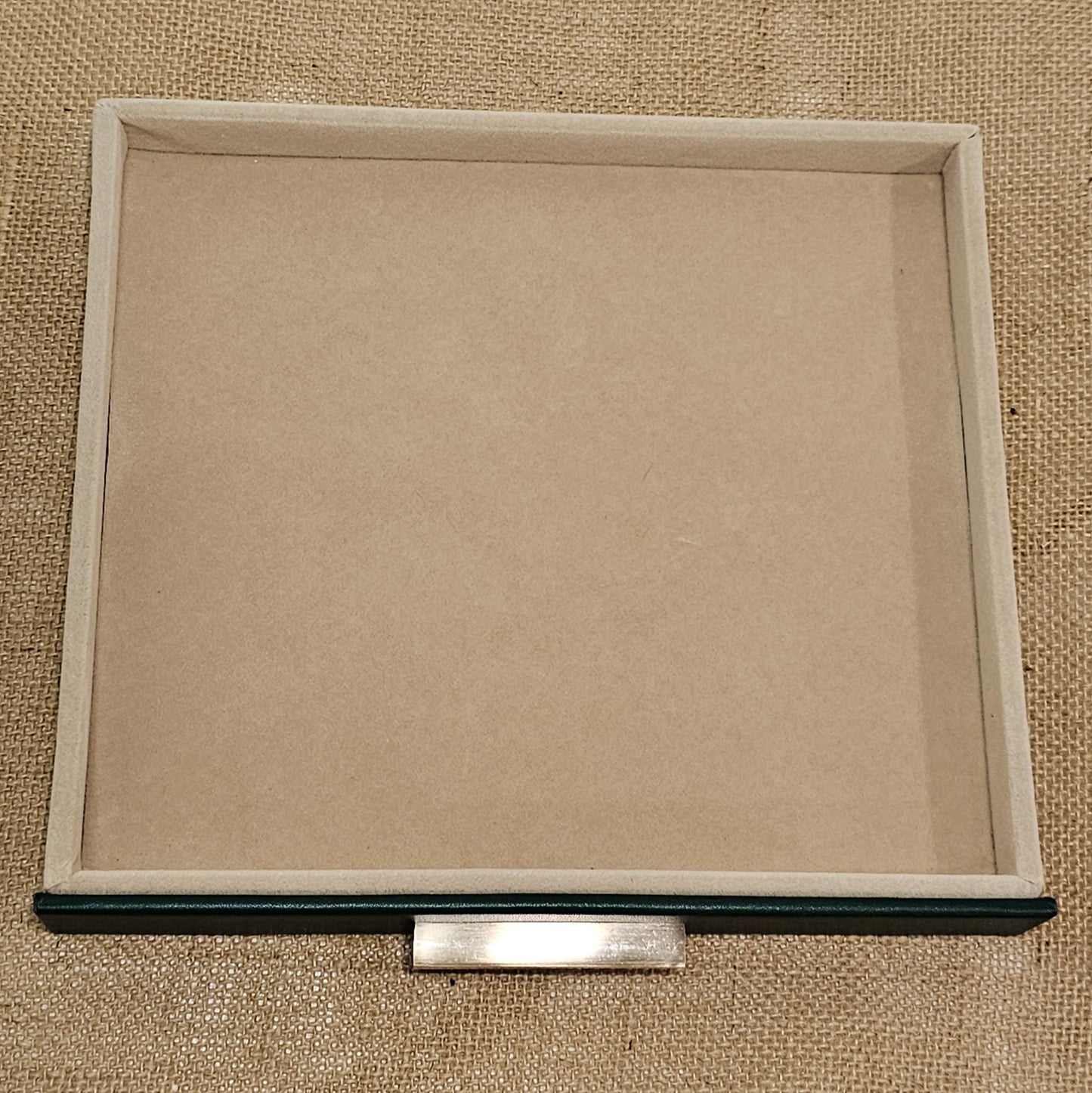 Green Jewelry Box with Glass Lid, 3-Layer Jewelry Organizer, 2 Drawers, 8 x 9.1 x 5.3 Inches
