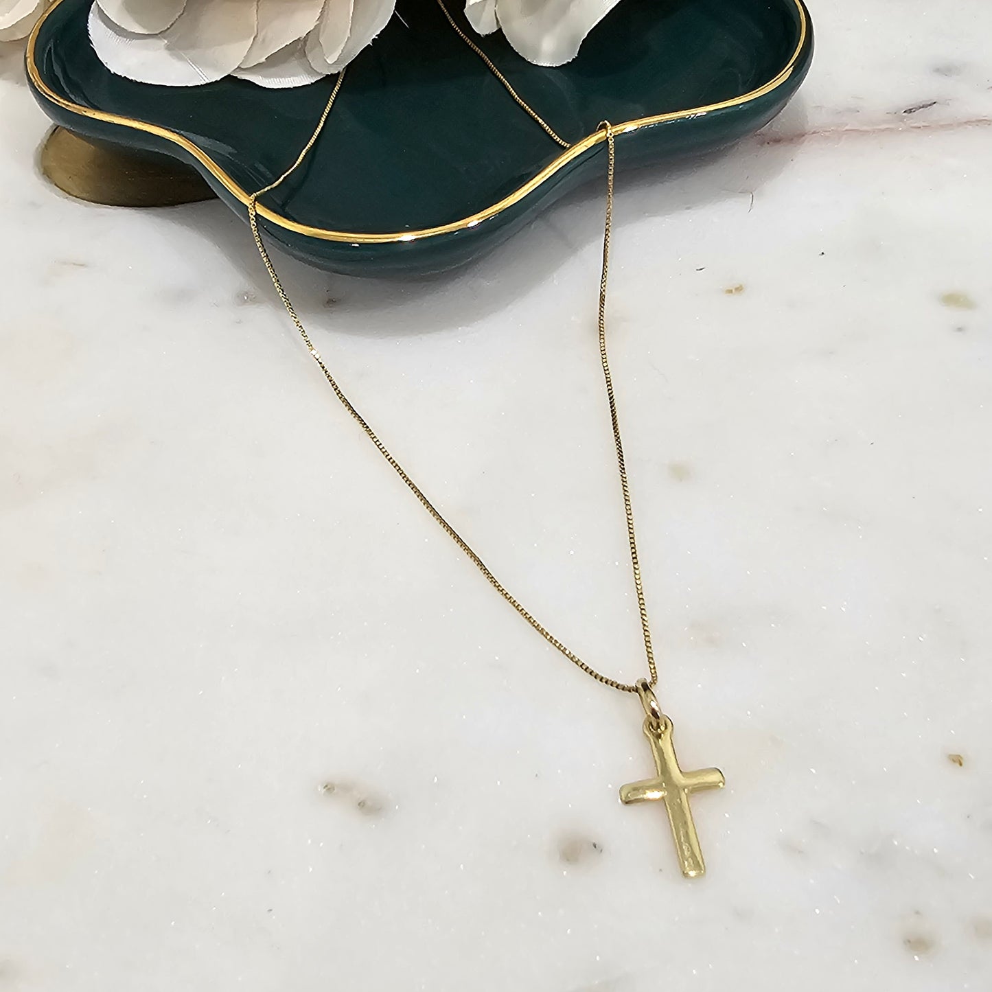 18K Gold Plated Small Cross Necklace