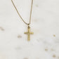 18K Gold Plated Small Cross Necklace