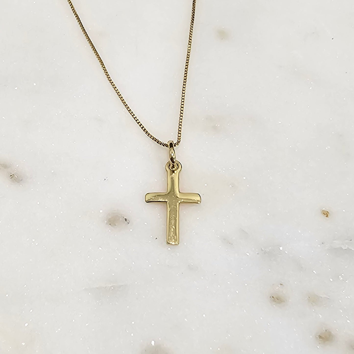18K Gold Plated Small Cross Necklace