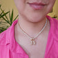 18K Gold Plated Three-Prong Zirconia 4mm Tennis Necklace