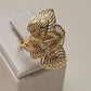18K Gold Plated Leaves Ring