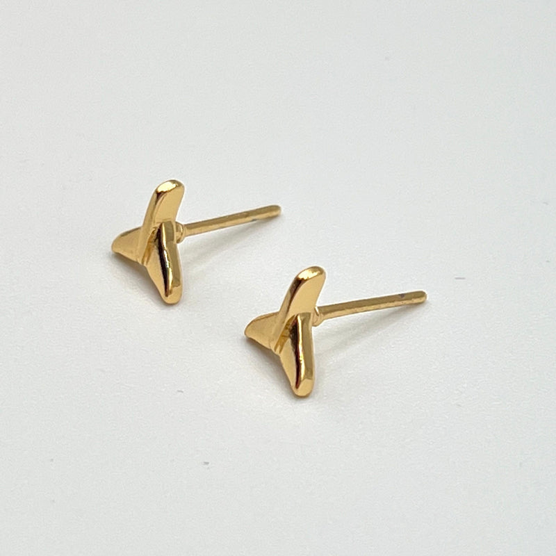 Gold Plated Mermaid Tail Kids Earrings