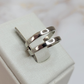 White Rhodium Plated Adjustable Ring