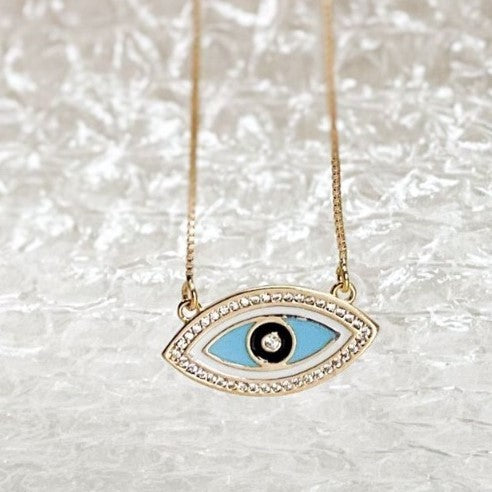 18K Gold Plated Evil Eye Necklace