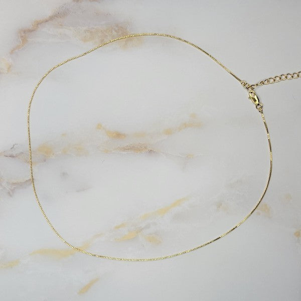 18K Gold Plated 45cm Basic Necklace