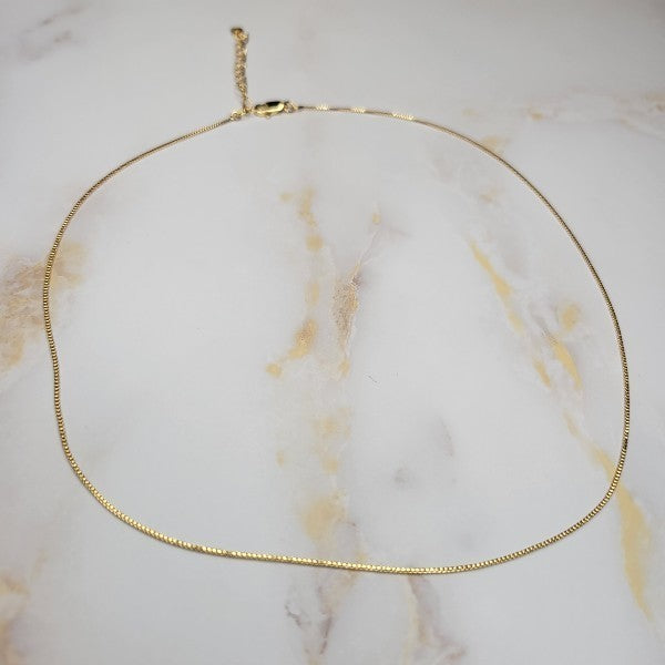 18K Gold Plated 45cm Basic Necklace