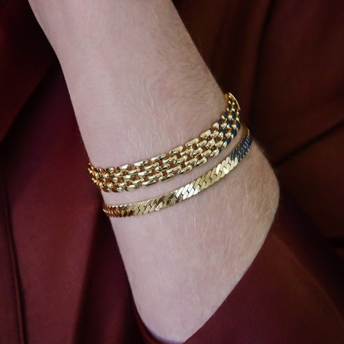 18K Gold Plated Watch Bracelet