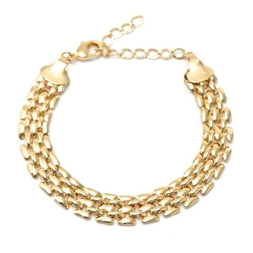 18K Gold Plated Watch Bracelet