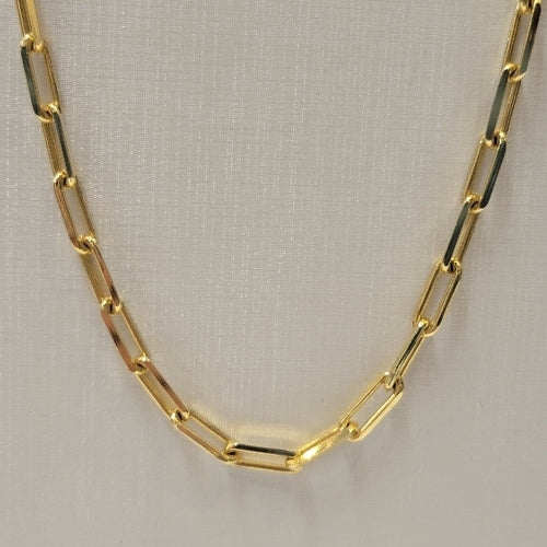 Shapes Studio Gold Thick Paperclip Chain Necklace | Verishop