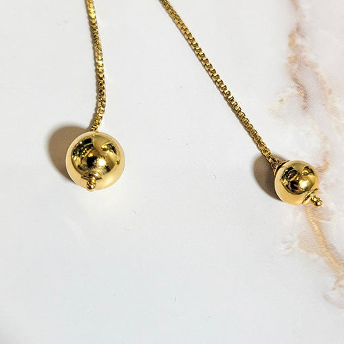 18K Gold Plated Adjustable Balls Necklace