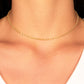 18K Gold Plated Twisted Necklace 45cm