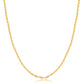 18K Gold Plated Twisted Necklace 45cm