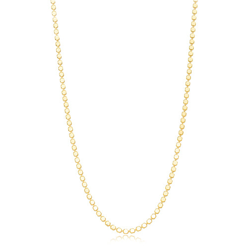 18K Gold Plated Thick Dot Necklace 70cm