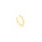 18K Gold Plated Delicate Fake Piercing Detailed Earrings