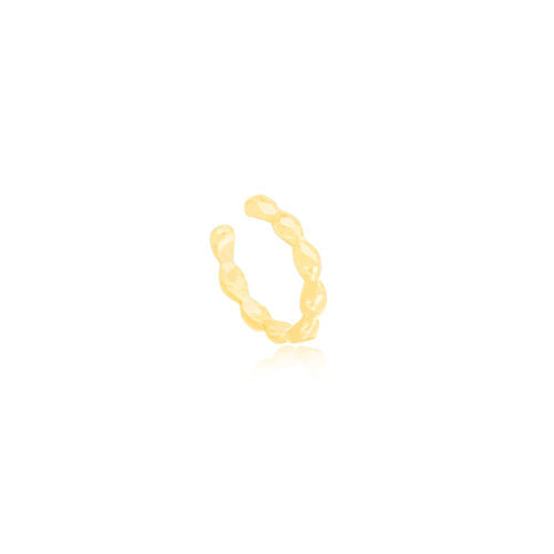 18K Gold Plated Delicate Fake Piercing Detailed Earrings