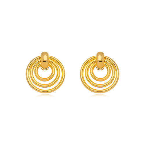 18K Gold Plated Chick Hoops Earrings