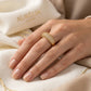 Bold Studded Zirconia Ring - 18K Gold Plated