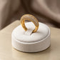 Bold Studded Zirconia Ring - 18K Gold Plated