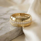 Bold Domed Band Ring - 18K Gold Plated