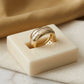 Bold Domed Band Ring - 18K Gold Plated
