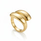 Parallel Open Ring - 18K Gold Plated