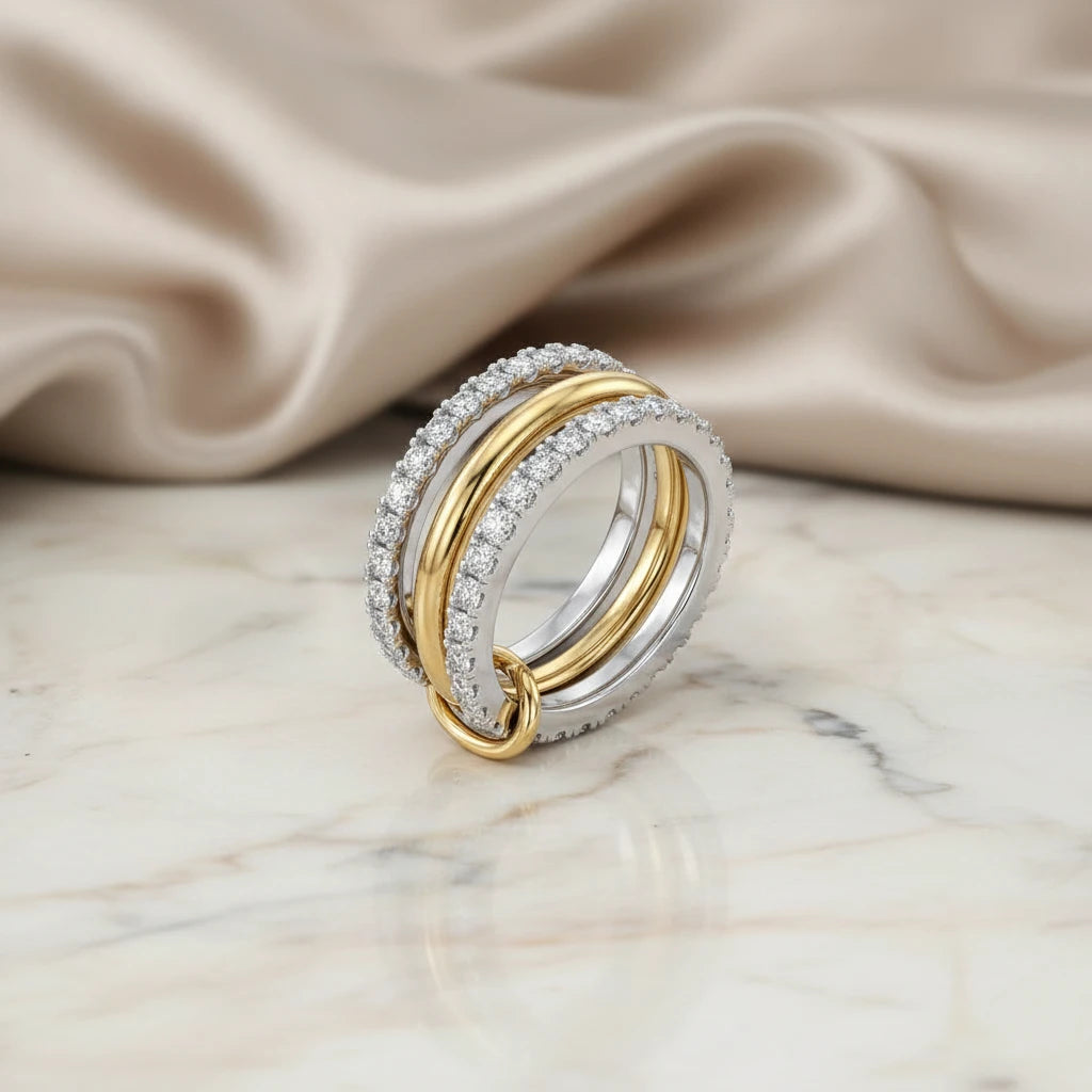 Detachable Ring Set III - 18K Gold Plated