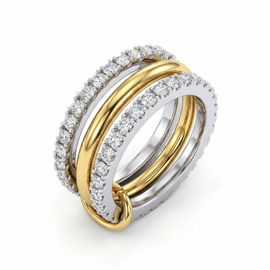 Detachable Ring Set III - 18K Gold Plated