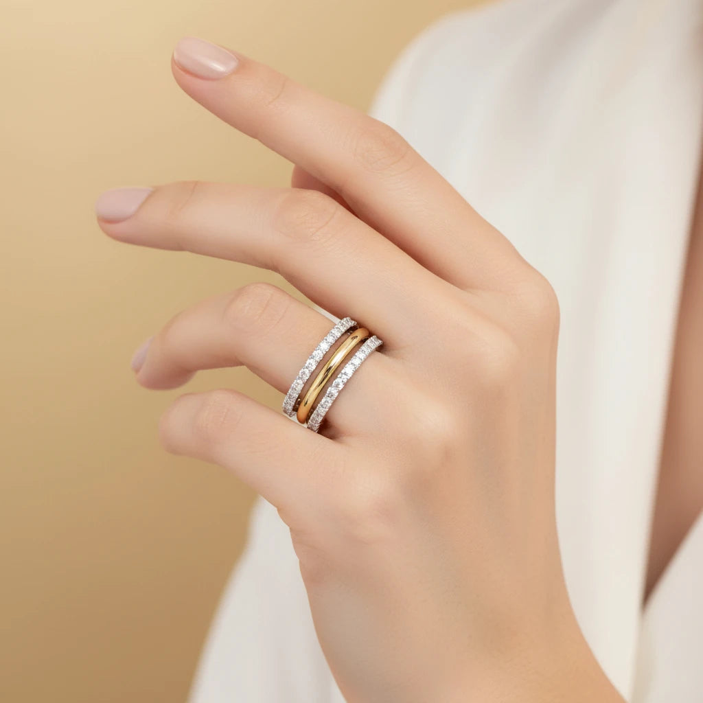 Detachable Ring Set III - 18K Gold Plated