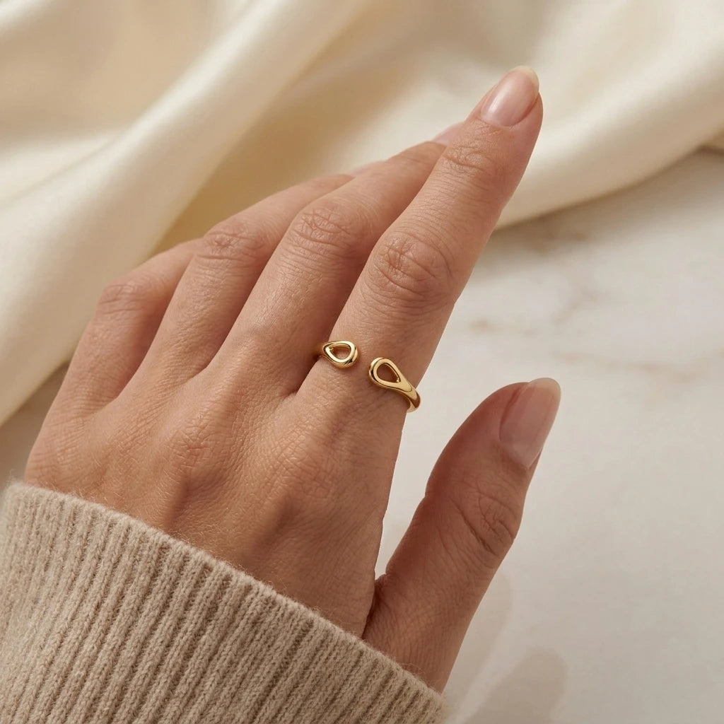 Adjustable Ring -18K Gold Plated