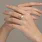 Adjustable Double Cubic Zirconia Ring