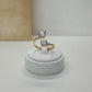 Adjustable Double Cubic Zirconia Ring