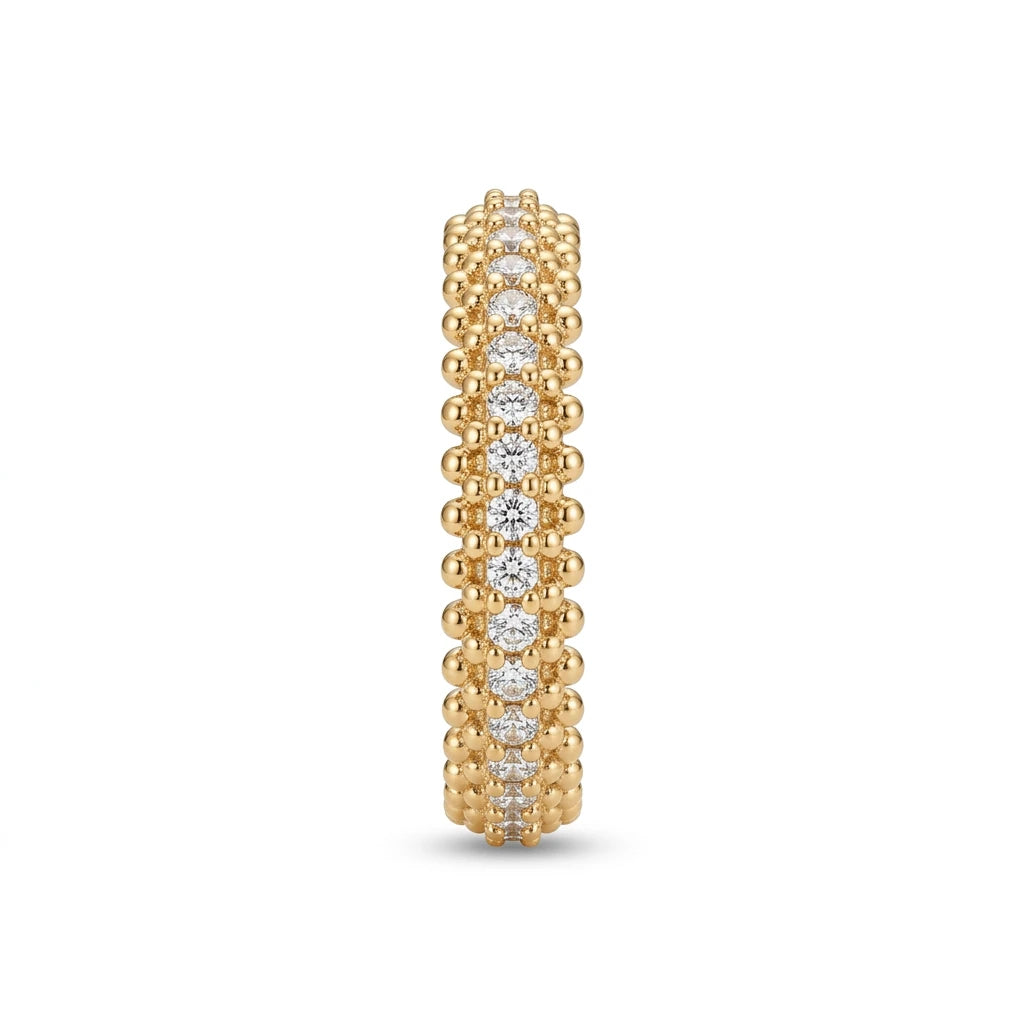 Eternity Zirconia Ring - 18K Gold Plated