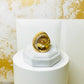 Dual Texture Interlocking Drops Ring - 18K Gold Plated