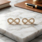Infinite Studded Zirconia Earrings - 18K Gold Plated