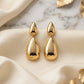 Double Teardrop Earrings - 18K Gold Plated