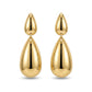 Double Teardrop Earrings - 18K Gold Plated