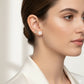 Duo Lucky Clover Earrings - 18K Gold Plated