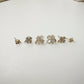 Trio Lucky Clover Earrings - 18K Gold Plated