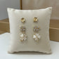 Trio Lucky Clover Earrings - 18K Gold Plated