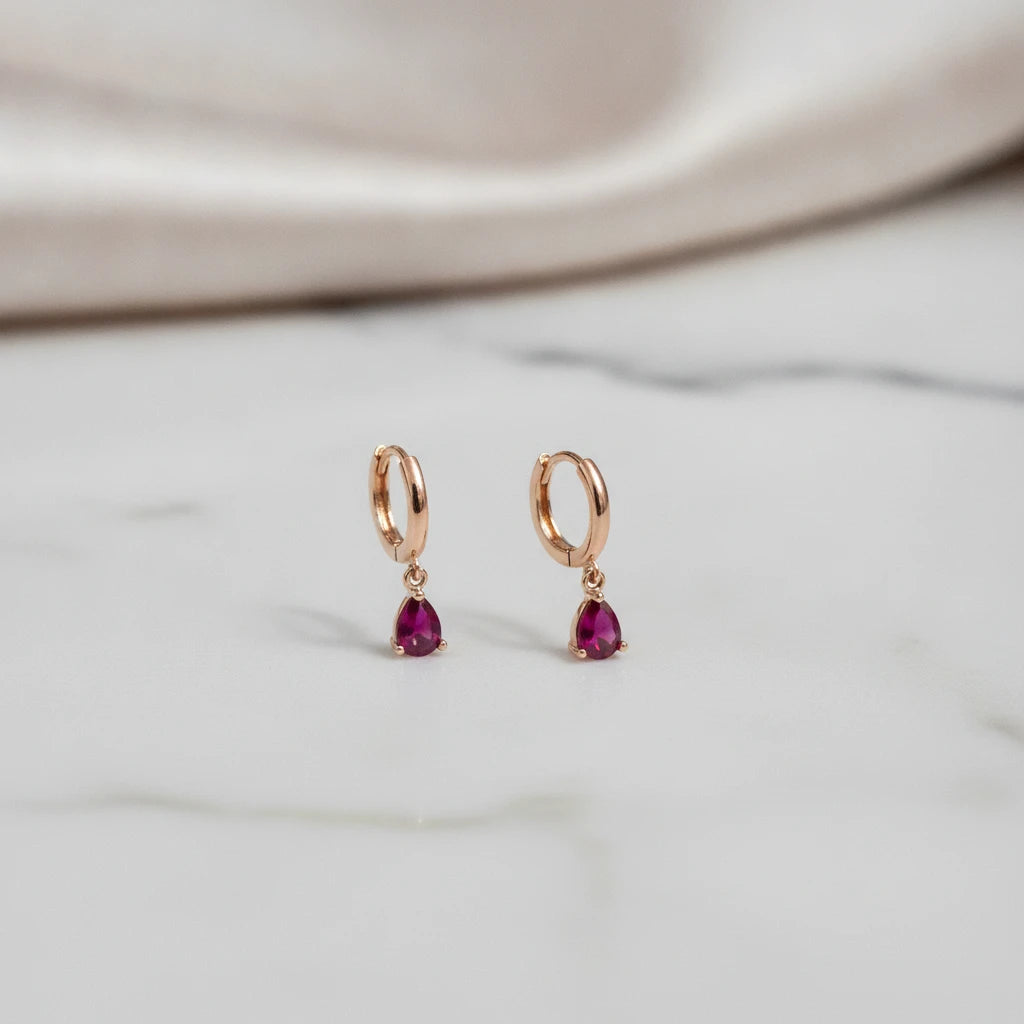 Tiny Drop Click for Kids Earrings - 18K Gold Plated