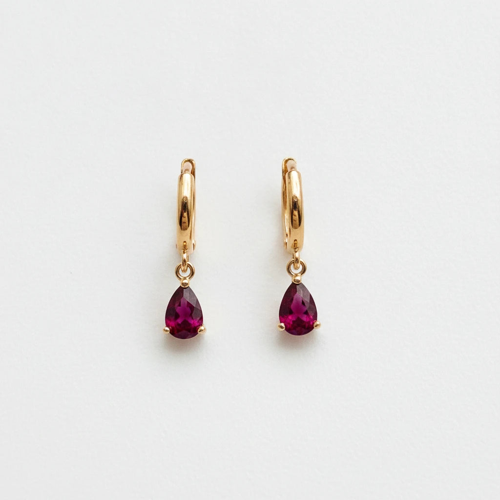 Tiny Drop Click for Kids Earrings - 18K Gold Plated
