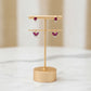 Duo Rubellite Earrings - 18K Gold Plated