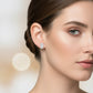 Small Infinity Studded Stud Earrings - 925 Silver