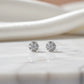 Mini Cubic Zirconia Stud Earrings - 925 Silver