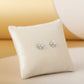 Mini Cubic Zirconia Stud Earrings - 925 Silver