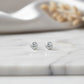 Solitaire Cubic Zirconia Stud Earrings - 925 Silver